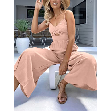 ANRABESS Women's Summer Casual Jumpsuit for Stylish Look