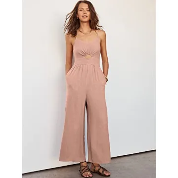 ANRABESS Women's Summer Casual Jumpsuit for Stylish Look