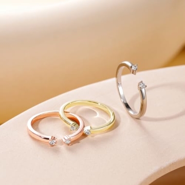 Elegant Mameloly Gold Stackable Engagement Rings for Women