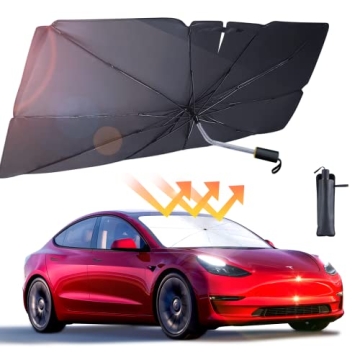 Ickimee Car Windshield Sun Shade Umbrella - Foldable Car Umbrella Sunshade UV Block