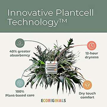 Ecoriginals Eco Disposable Diapers | Crawler Size 3, 13-24lbs | 6 Pack, 144 Count | Plant-Based, Non-Toxic