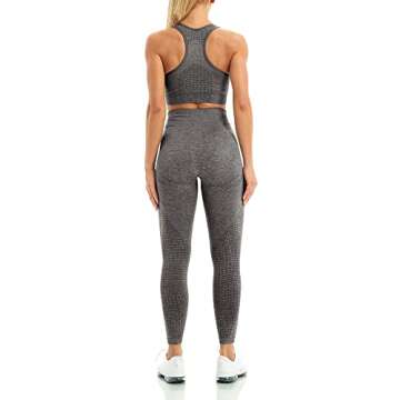 WodoWei Women 2 Piece Activewear Yoga Gym Set