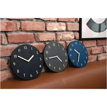 Elegant Silent Clock - thehaki Lightweight Wall Timepiece