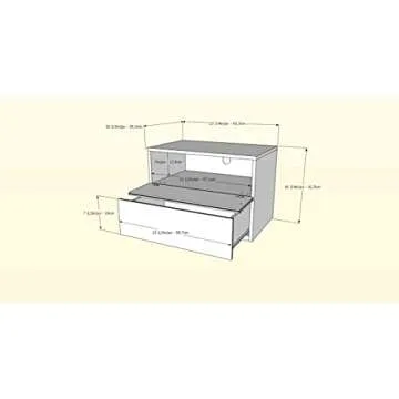Sleek Nexera Night Stand for Modern Bedrooms