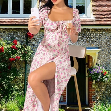 Trendy Boho Maxi Dress for Women - Summer Floral Casual Dress