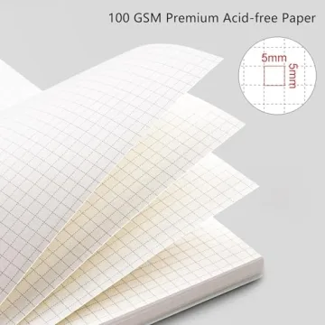 RETTACY Graph Paper Notebook - 2-Pack B5 with 100 GSM Paper