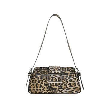 Verdusa Women's Chic Leopard Print Top Handle Shoulder Bag