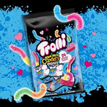 Trolli Sour Brite Crawlers Minis Exchange Pack 24 Count