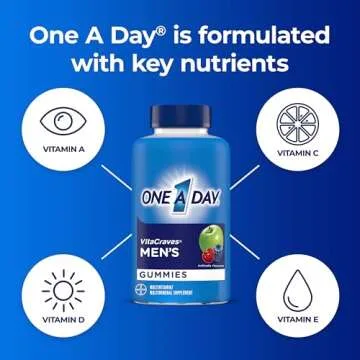 One A Day Men’s Multivitamin Gummies - Complete Daily Nutrition for Men, 80 Count