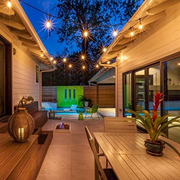 Mlambert 96FT LED Outdoor String Lights - Dimmable