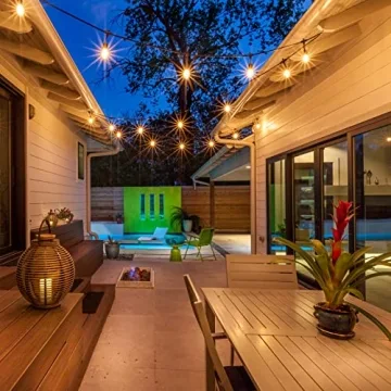 Mlambert 96FT LED Outdoor String Lights - Dimmable