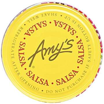 Amy's Salsa, Mild Salsa, Made With Organic Tomatoes, Gluten Free, Vegan Snacks, 14.7 Oz