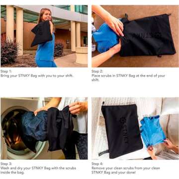 STNKY Bag Pro - Laundry Bag - Wash Bag for Health Workers, Sports, Fitness & Travel