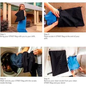 STNKY Bag Pro - Laundry Bag - Wash Bag for Health Workers, Sports, Fitness & Travel