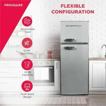 Frigidaire EFR753 Retro 2-Door Refrigerator with Freezer