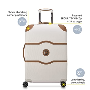 DELSEY PARIS Chatelet Air 2.0 Hardside Luggage with Spinner Wheels, Angora, 2 Piece Set (19/28)