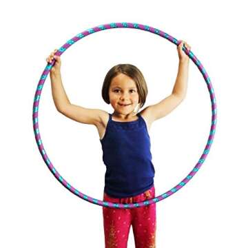 The Spinsterz Hoola Hoop for Kids - Made in The USA, Great for Kids Hoop for Fun and Exercise (Peaco...