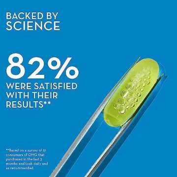 HUM OMG! Omega The Great - Triple Omega 3 Fish Oil Supplement with DHA, EHA & Vitamin E to Support Bright & Even Skin Tone - Gluten Free & Non-GMO (60-Count)