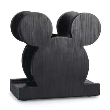 Cute Wooden Napkin Holder for Table Decor Kitchen Napkin Holder Bathroom Desk Accessories Modern Cocktail Napkin Holder Funny Decorative Xmas Home Decor Farmhouse Wood Cool Christmas Napkin Holder