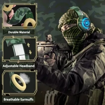 Tatybo Gaming Headset for PS4 PS5 Xbox One, PS4 Headset with 3D Surround Sound and Noise Isolating Mic