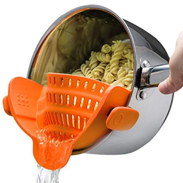 Snap N Strain Pot Strainer - Convenient Kitchen Accessory