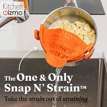 Snap N Strain Pot Strainer - Convenient Kitchen Accessory