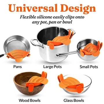 Snap N Strain Pot Strainer - Convenient Kitchen Accessory