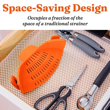 Snap N Strain Pot Strainer - Convenient Kitchen Accessory