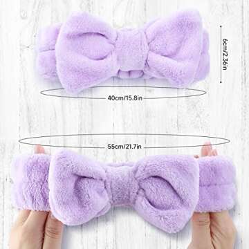 WSYUB Spa Headband, 8Pcs Makeup headband,Headband for Washing Face, Shower Skin Care Fluffy Spa Head...