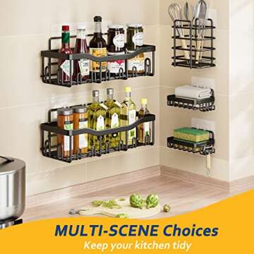 FAFOOU Shower Caddy - Premium 5-Pack Bathroom Organizer