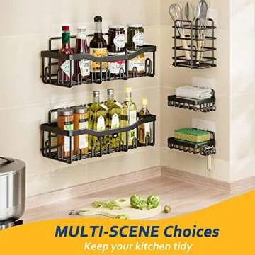 FAFOOU Shower Caddy - Premium 5-Pack Bathroom Organizer