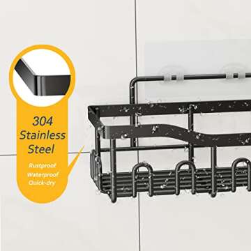 FAFOOU Shower Caddy - Premium 5-Pack Bathroom Organizer