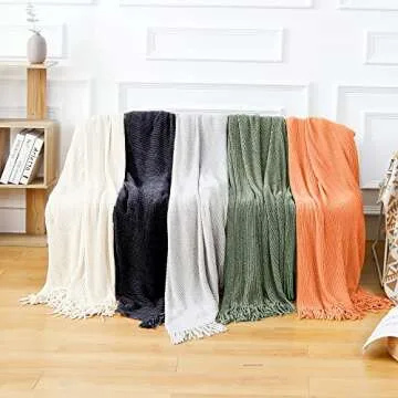 Chenille Super Soft Throw Blanket for All Seasons