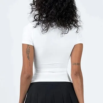 Abardsion Women's Casual Basic Crop Top for Stylish Comfort