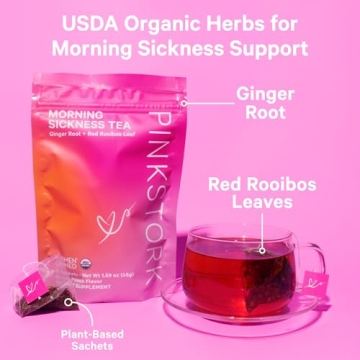 Pink Stork Organic Morning Sickness Tea for Pregnant Women