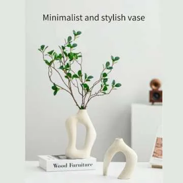 PickMeYA Irregular Circular Cross Ceramic Vase Set - Elegant Home Decor