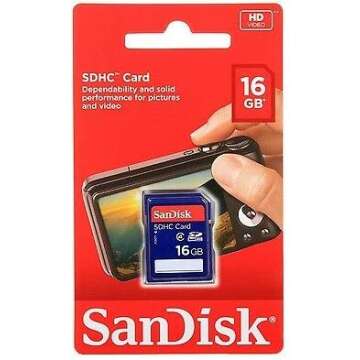 Sandisk 16GB (10 Pack) SD Card Bundle SDHC Class 4 Flash Memory | Model SDSDB-016G-B35 |
