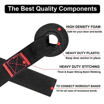 Resistance Bands Door Anchor for Home and Travel Workouts