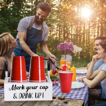 Double Disposable Cup Holder for Parties and Home Decor
