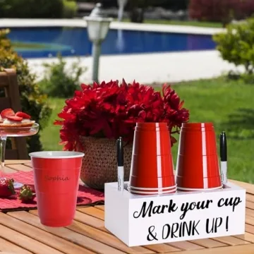 Double Disposable Cup Holder for Parties and Home Decor