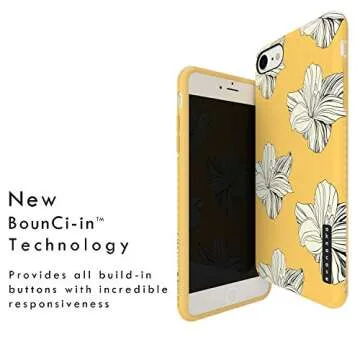 Stylish Flower Flexible Silicon Case for iPhone 8, 7 & SE 2020