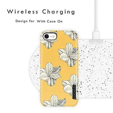 Stylish Flower Flexible Silicon Case for iPhone 8, 7 & SE 2020