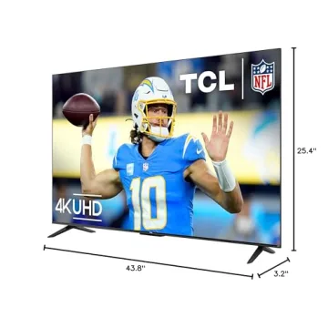 TCL 50-Inch Class S4 4K LED Smart TV with Roku TV (50S450R, 2023 - Model), Dolby Vision, HDR, Dolby Atmos, Works with Alexa, Google Assistant and Apple HomeKit Compatibility, Streaming UHD Television