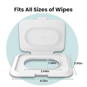 KNOCLOC Reusable Baby Wipes Lid - Keep Wipes Fresh