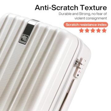 Hanke 20 Inch Lightweight Airline Approved Carry On Suitcase