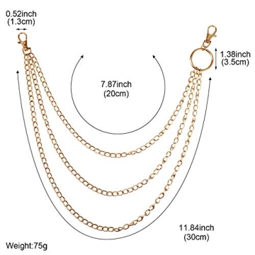 Stylish 3 Piece Wallet Chains for Every Occasion