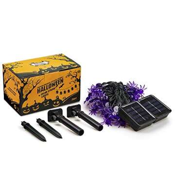 Qunlight Halloween Solar String Lights 30 LED 20ft