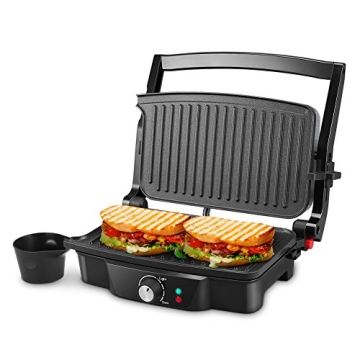 Panini Maker, iSiLER 2 Slice Panini Press Grill - Perfect for Family Meals