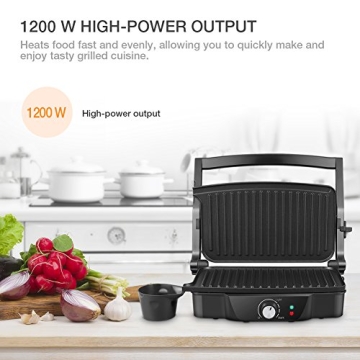 High Power Compact Panini Maker That Cooks Fast