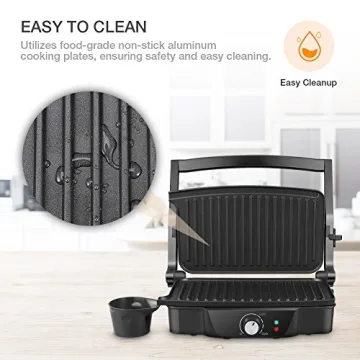 High Power Compact Panini Maker That Cooks Fast